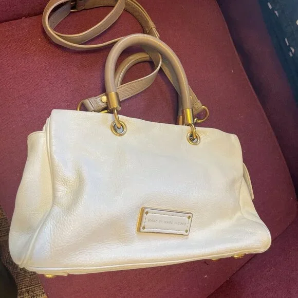 Marc Jacobs Grey and White Crossbody Purse - Picture 3 of 9